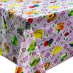 Скатертина клейончаста на стіл Декор з малюнком фрукти