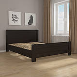 Ліжко двоспальне з ламелями, фасад МДФ GM-19, фото 7