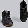 Підліткові зимові шкіряні черевики, кросівки чорні з натуральної шкіри на хутрі на зиму для хлопчика підлітка, розмір 36-39, фото 2