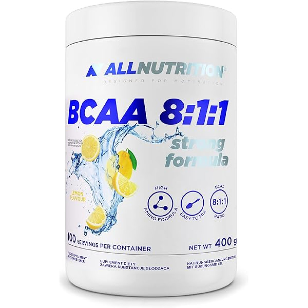 (уцінка термін по 4.25) Бцаа AllNutrition BCAA 8:1:1 400 г (полуниця)