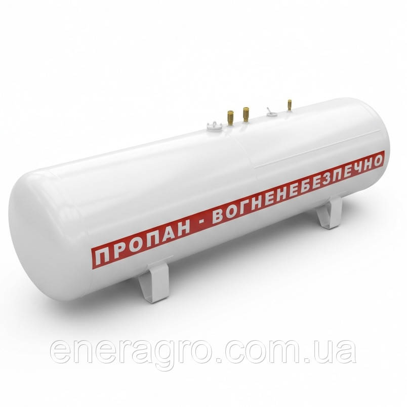 Резервуар 2,7 куб (2700 літрів) для пропан-бутану, наземний, з комплектом арматури, фото 1