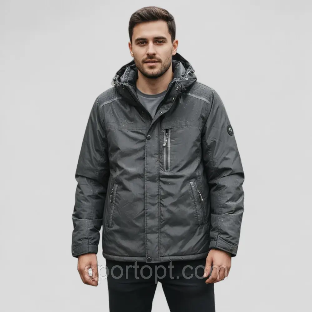 Чоловіча куртка 7342693 сірий, фото 1