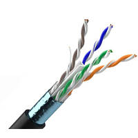 Сетевой кабель FTP витая пара 305 метров для офиса и дома высокая скорость передачи данных до 1 Гбитс BROWN