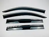 Дефлекторы окон с хром молдингом, ветровики Renault Koleos 2017-, фото 3