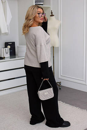 Жіночий костюм: кофта та брюки великого розміру батал Розміри: 48-50, 52-54, 56-58, 60-62, фото 3