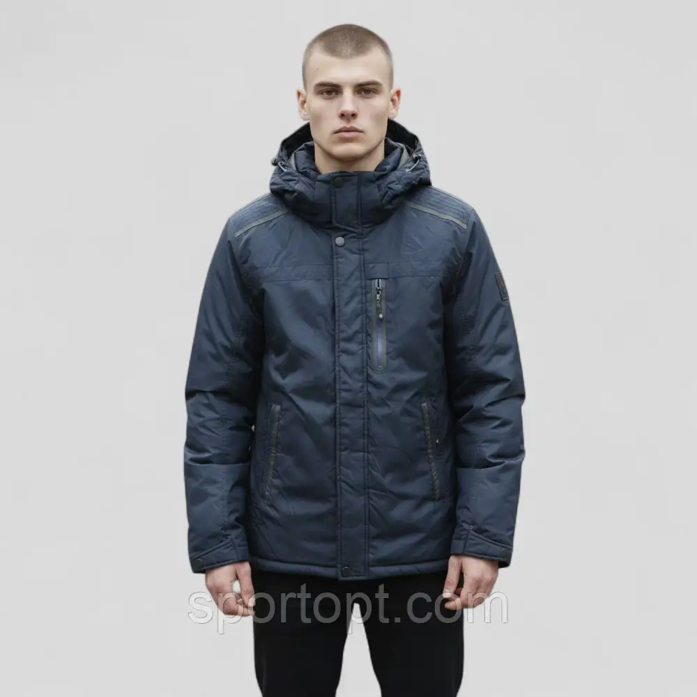 Чоловіча куртка 7342693 синій, фото 1