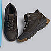 Підліткові зимові шкіряні черевики, кросівки коричневі з натуральної шкіри на хутрі на зиму для хлопчика підлітка, розмір 36-39, фото 2