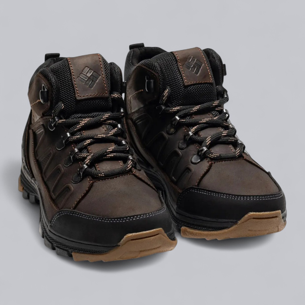 Підліткові зимові шкіряні черевики, кросівки коричневі з натуральної шкіри на хутрі на зиму для хлопчика підлітка, розмір 36-39, фото 1