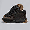 Підліткові зимові шкіряні черевики, кросівки коричневі з натуральної шкіри на хутрі на зиму для хлопчика підлітка, розмір 36-39, фото 3