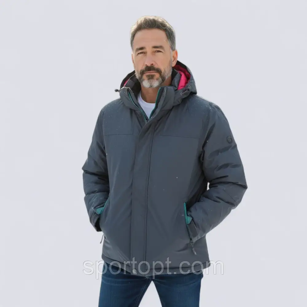 Чоловіча куртка 7342694 сірий, фото 1