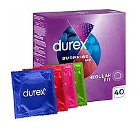Презервативы Durex Surprise me 40 шт 4 разных вида большая упаковка для рынка ЕС
