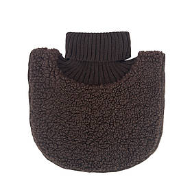 Манишка тепла дитяча двошарова фліс і хутро від двох років Тедді one size Talvi коричневий