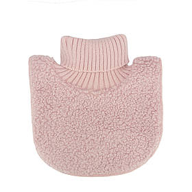 Манишка тепла дитяча двошарова фліс і хутро від двох років Тедді one size Talvi світла пудра