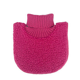 Манишка тепла дитяча двошарова фліс і хутро від двох років Тедді one size Talvi малиновий