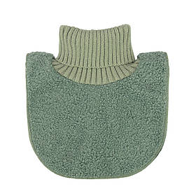 Манишка тепла дитяча двошарова фліс і хутро від двох років Тедді one size Talvi світлий хакі