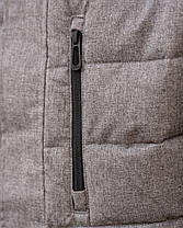 Чоловіча куртка CMP JACKET ZIP HOOD SORONA AURA FL 35K3767-U868 сіра зимова водонепроникна, фото 4