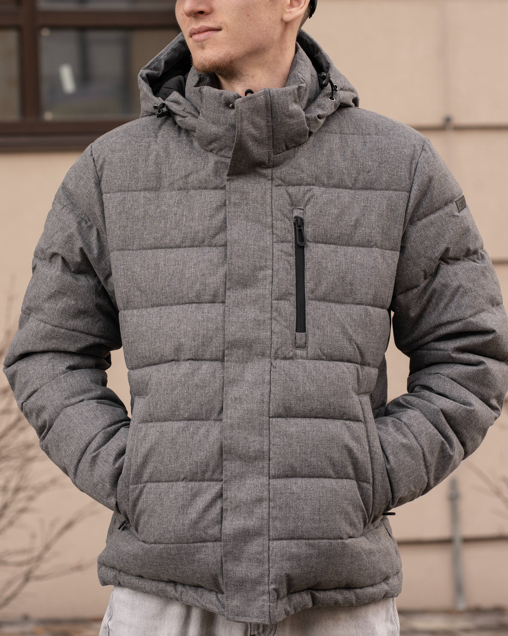 Чоловіча куртка CMP JACKET ZIP HOOD SORONA AURA FL 35K3767-U868 сіра зимова водонепроникна