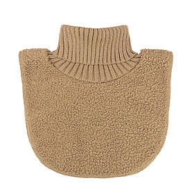 Манишка тепла дитяча двошарова фліс і хутро від двох років Тедді one size Talvi бежевий