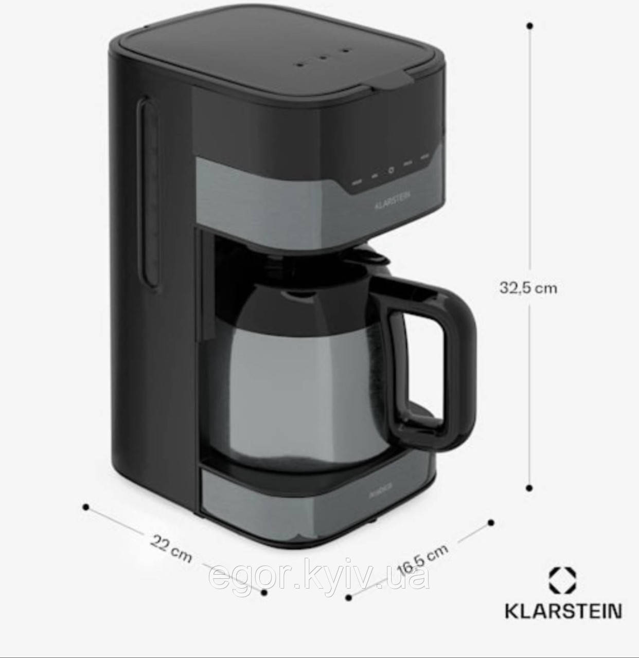 Кавоварка крапельна Klarstein Arabica EasyTouch — автоматичне приготування кави., фото 1