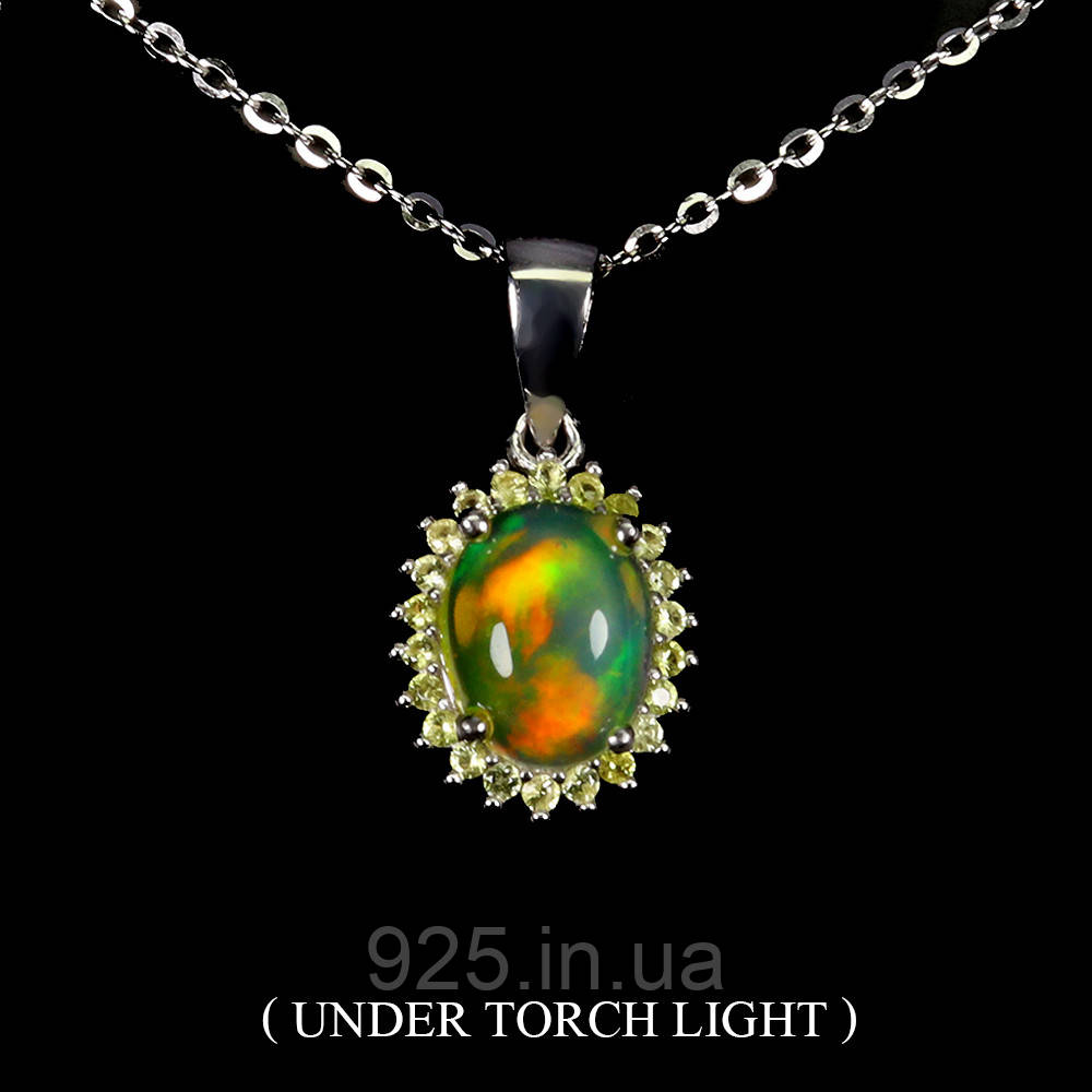 Підвіска. Натуральний опал. Срібло 925., фото 1