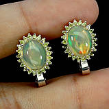 Сережки. Натуральний опал. Срібло 925., фото 3