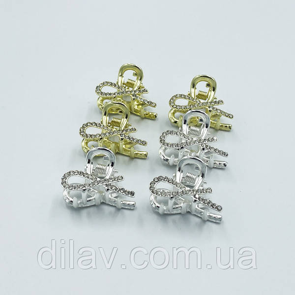 Шпилька краб, метал паковання 6 шт., 2.5 см, фото 1