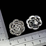 Сережки. Натуральний марказит. Срібло 925., фото 2