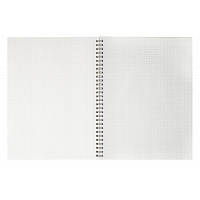 Тетрадь A4 клетка 80 листов для учебы и работы стильный аксессуар с глянцевой обложкой синяя BROWN