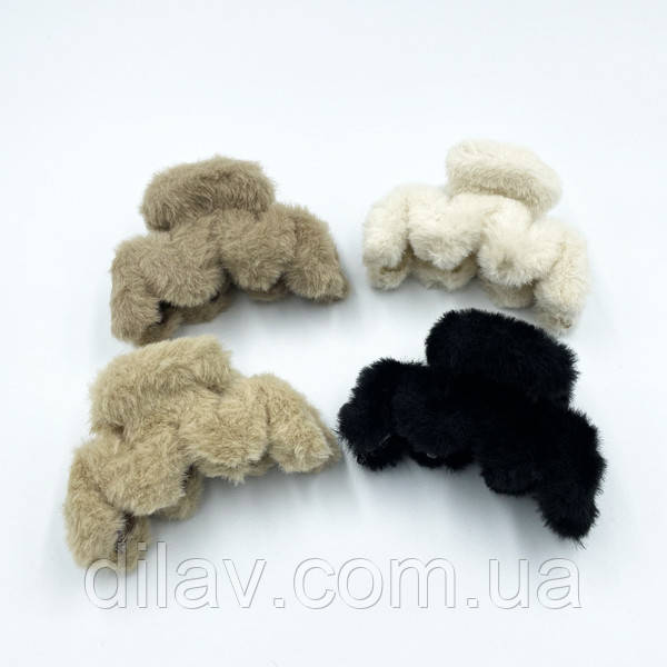 Заколка краб, упаковка 4штуки, 10см, фото 1