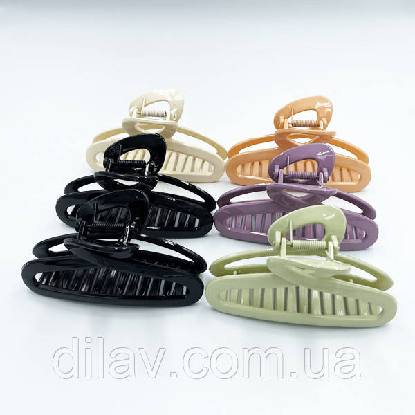 Заколка краб,  упаковка 6штук. 11см, фото 1