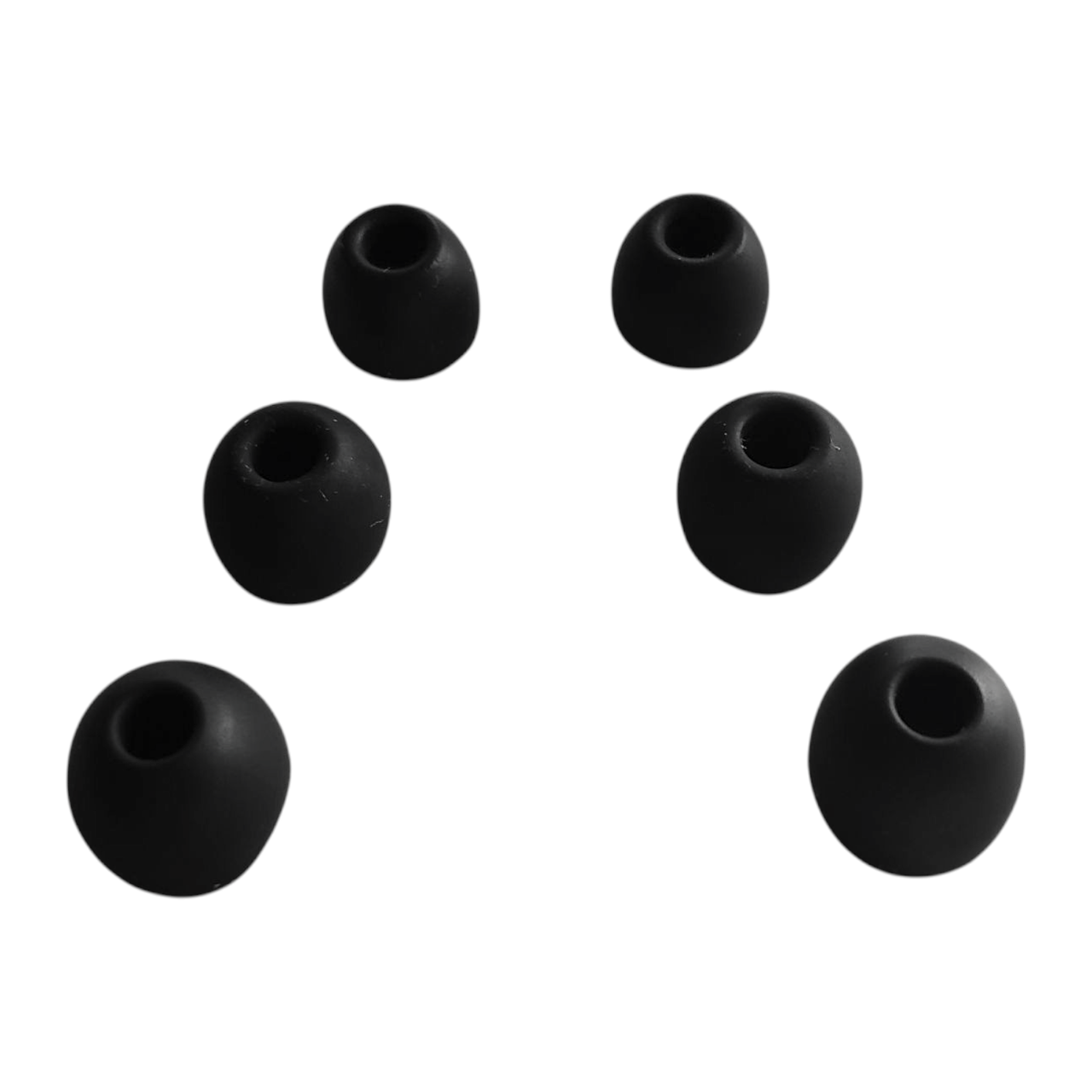 Амбушюри силіконові 3.5 мм насадки для вакуумних навушників та гарнітур 3 пари розмір S/M/L чорні, фото 1
