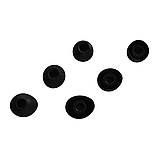 Амбушюри силіконові 3.5 мм насадки для вакуумних навушників та гарнітур 3 пари розмір S/M/L чорні, фото 3