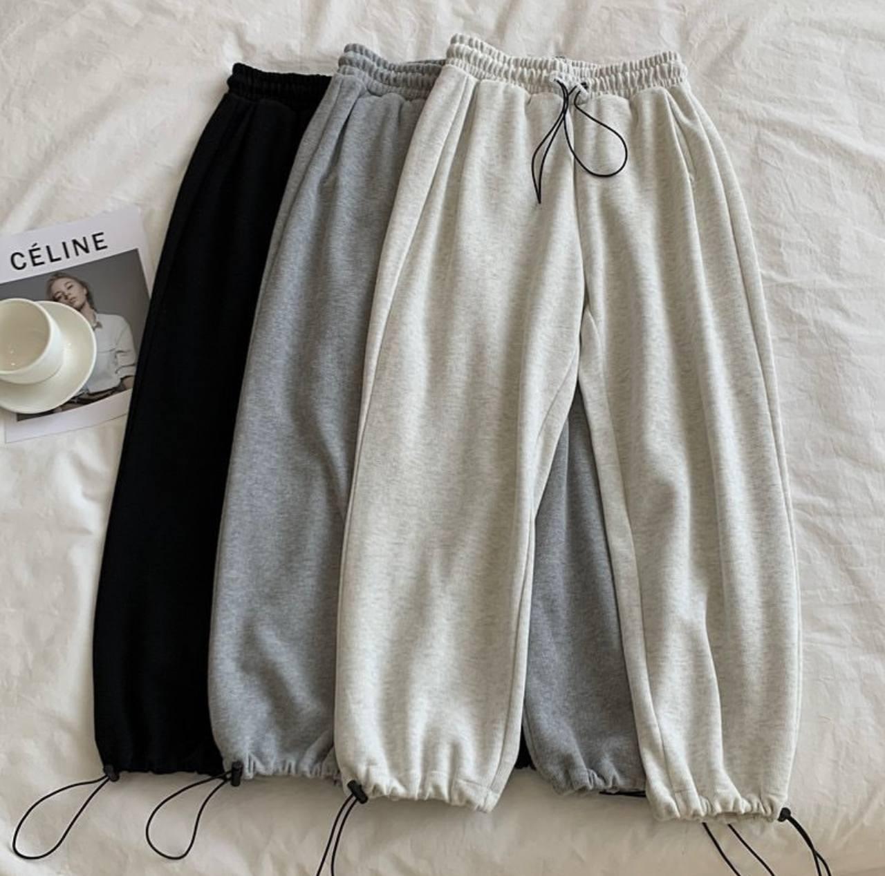 Утеплені штани кльош на фіксаторах Модель: 6220-1518 Колір: сірий, чорний, білий меланж, фото 1