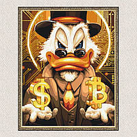 Картина Скрудж Макдак 40*50см з Золотистою рамкою