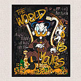 Картина за номерами Скрудж Макдак 40*50 см з фарбами металік, складність 3/5, бізнес тематика LW3479, фото 9