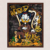 Картина Скрудж Макдак 40*50см з Коричневою рамкою