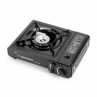 Портативна переносна туристична похідна газова плита міні під балон для природи з п'єзопідпалом Happy Home BDZ-155-A