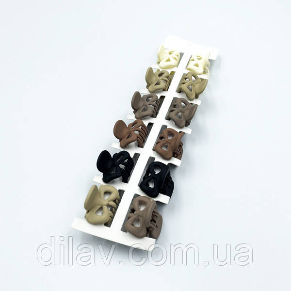 Заколка краб, упаковка 12штук 2.5см, фото 1