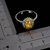 Каблучка. Натуральний опал. Срібло 925., фото 3