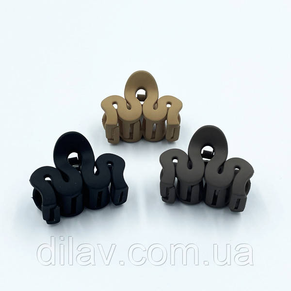 Заколка краб,  упаковка 12штук 4см, фото 1