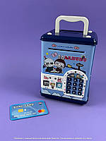 Сейф дитячий скарбничка на паролі для дівчинки Лабуба XC 300 Штрих=40458 герой, звуки, підсвічування, карта, іграшкові гроші, в