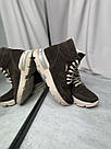 Замшеві шоколадні черевики зі шнурівкою 36-41, фото 8