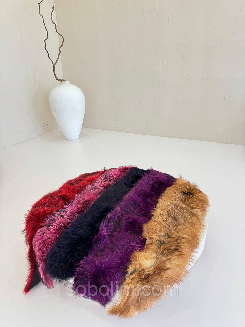 Шарф з натурального хутра лисиці, фото 1