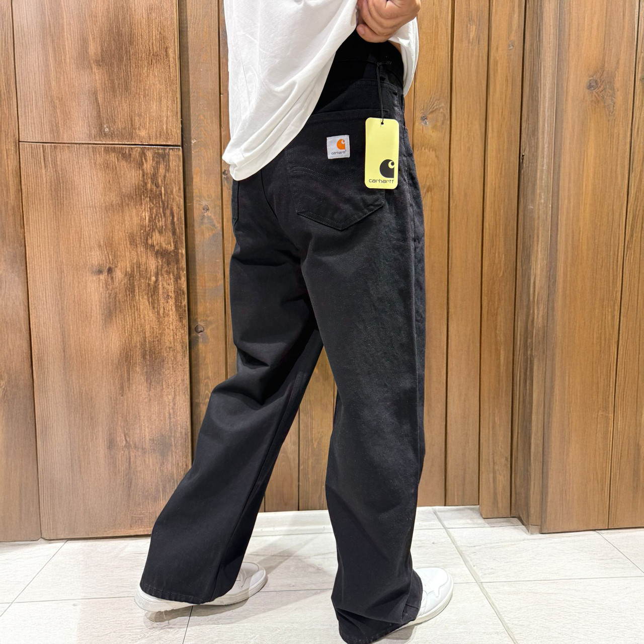 Чоловічі широкі джинси Carhartt чорні, вільний крій, Y2K стиль, преміальна якість., фото 1