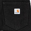 Чоловічі широкі джинси Carhartt чорні, вільний крій, Y2K стиль, преміальна якість., фото 4