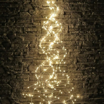 Гірлянда «Кінський хвіст» 500 LED 20 ниток 2,5 м. Теплий білий світло, 220 В