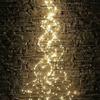 Гірлянда «Кінський хвіст» 500 LED 20 ниток 2,5 м. Теплий білий світло, 220 В