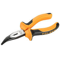 Плоскогубці довгогубці для ремонту та монтажу з загнутими губками для роботи з проводами та дрібними деталями.