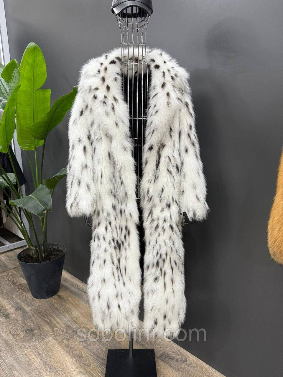 Шубка з хутра лисиці імітація рись, фото 1