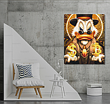 Картина за номерами Скрудж Макдак 40*50 см з фарбами металік, складність 4/5, криптовалюта біткоїн LW3320, фото 5